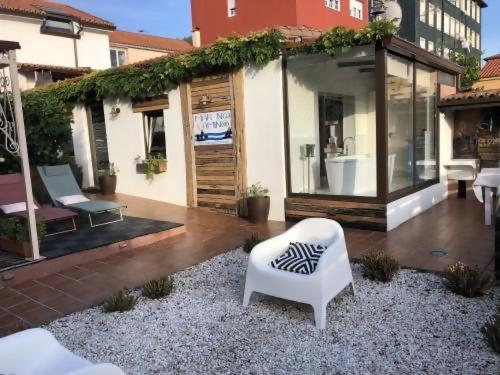 فيلا Mar No Camino Terraza Banera Con Vista Al Mar Brens المظهر الخارجي الصورة