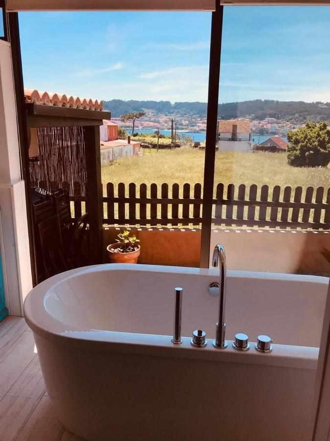فيلا Mar No Camino Terraza Banera Con Vista Al Mar Brens المظهر الخارجي الصورة